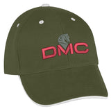 Elite Cap Hats Hit Promo Forest Green with White Trim Embroidered