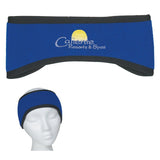 Fleece Ear Band Royal Blue Embroidery