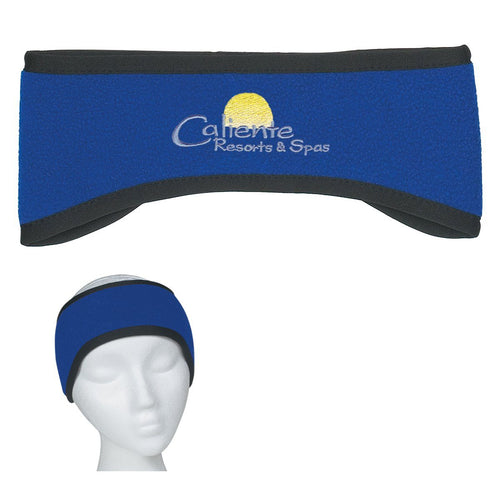Fleece Ear Band Royal Blue Embroidery