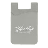 Silicone Phone Wallet Gray Single Color