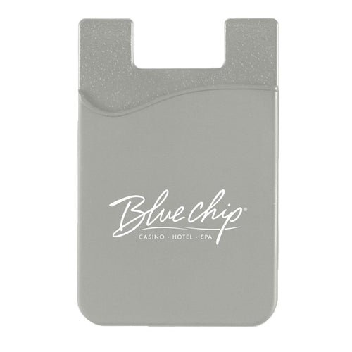 Silicone Phone Wallet Gray Single Color