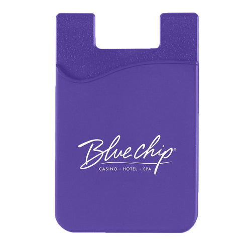 Silicone Phone Wallet Purple Single Color
