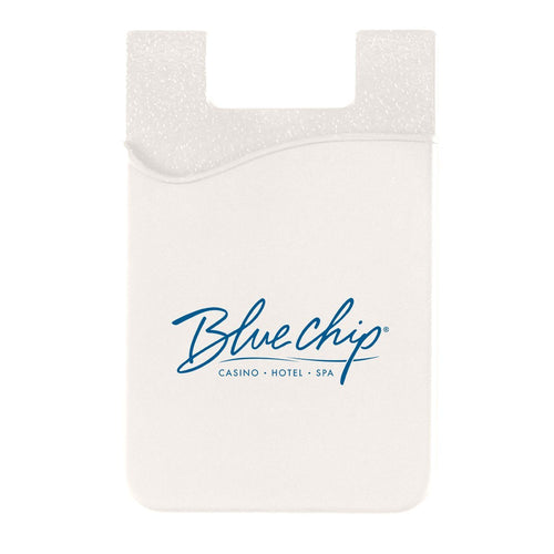 Silicone Phone Wallet White Single Color