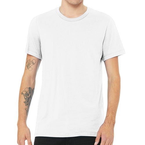 Bella Canvas Unisex Jersey Short Sleeve Tee T-Shirts Hit Promo White Multi Color