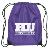 Small Hit Sports Pack Drawstring Bags Hit Promo Purple Single Color
