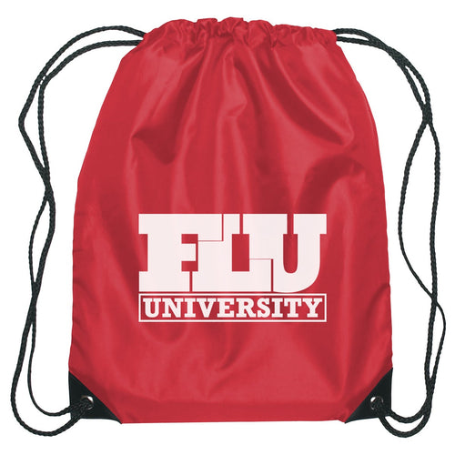 Small Hit Sports Pack Drawstring Bags Hit Promo Red Single Color