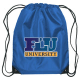 Small Hit Sports Pack Drawstring Bags Hit Promo Royal Blue Multi Color