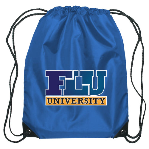 Small Hit Sports Pack Drawstring Bags Hit Promo Royal Blue Multi Color