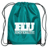 Small Hit Sports Pack Drawstring Bags Hit Promo Teal Single Color