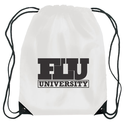 Small Hit Sports Pack Drawstring Bags Hit Promo White Single Color