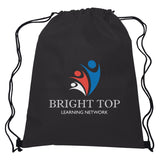 Non-Woven Hit Sports Pack Drawstring Bags Hit Promo Black Multi Color