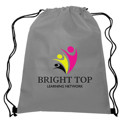 Non-Woven Hit Sports Pack Drawstring Bags Hit Promo Gray Multi Color