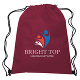 Non-Woven Hit Sports Pack Drawstring Bags Hit Promo Maroon Multi Color