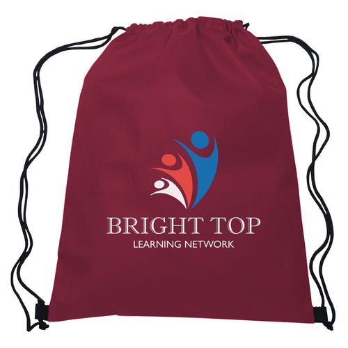 Non-Woven Hit Sports Pack Drawstring Bags Hit Promo Maroon Multi Color