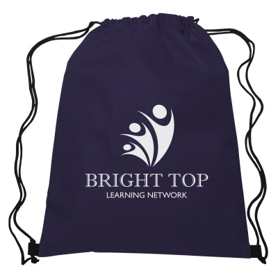 Non-Woven Hit Sports Pack Drawstring Bags Hit Promo Navy Single Color