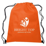 Non-Woven Hit Sports Pack Drawstring Bags Hit Promo Orange Single Color