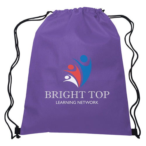 Non-Woven Hit Sports Pack Drawstring Bags Hit Promo Purple Multi Color