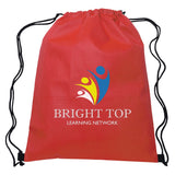 Non-Woven Hit Sports Pack Drawstring Bags Hit Promo Red Multi Color