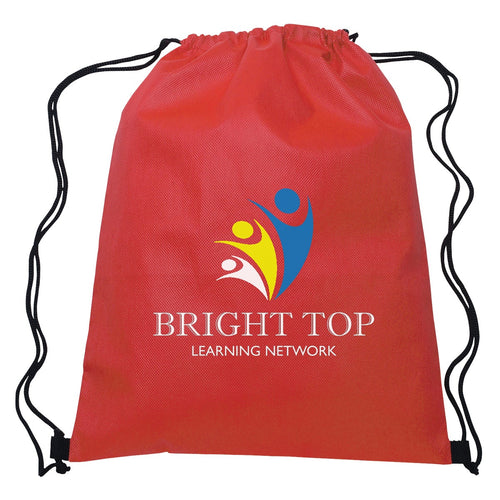 Non-Woven Hit Sports Pack Drawstring Bags Hit Promo Red Multi Color