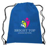 Non-Woven Hit Sports Pack Drawstring Bags Hit Promo Royal Blue Multi Color