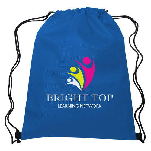 Non-Woven Hit Sports Pack Drawstring Bags Hit Promo Royal Blue Multi Color