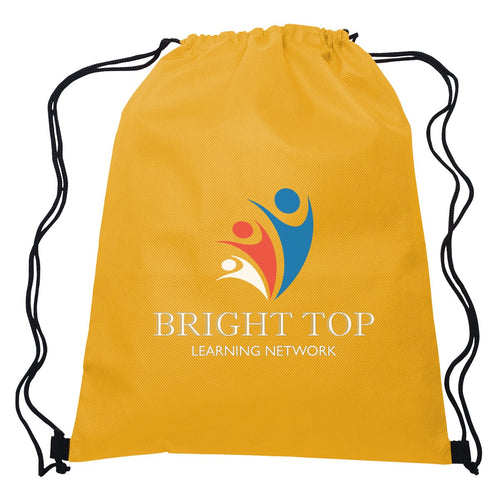 Non-Woven Hit Sports Pack Drawstring Bags Hit Promo Yellow Multi Color