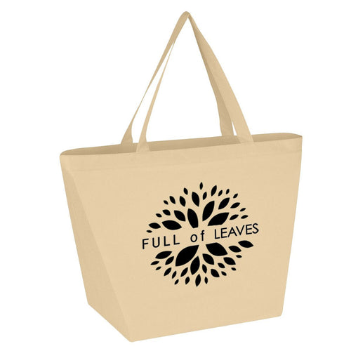Non-Woven Shopper Tote Bag Natural Multi Color