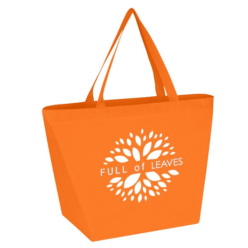Non-Woven Shopper Tote Bag Orange Multi Color