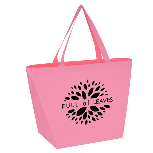 Non-Woven Shopper Tote Bag Pink Multi Color
