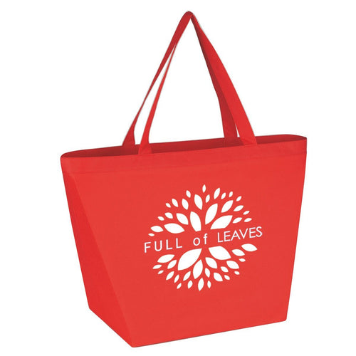 Non-Woven Shopper Tote Bag Red Multi Color