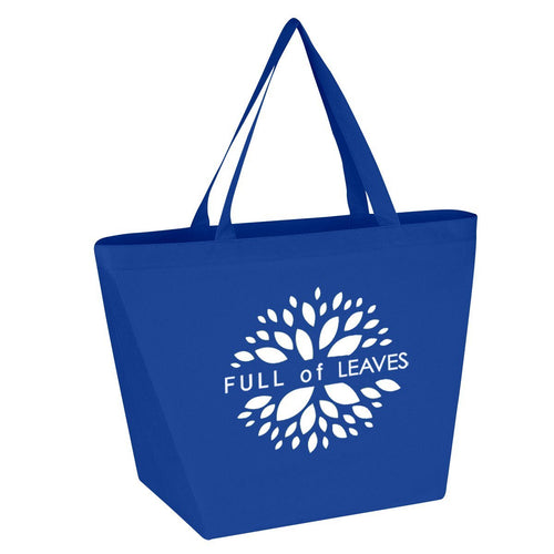 Non-Woven Shopper Tote Bag Royal Blue Multi Color