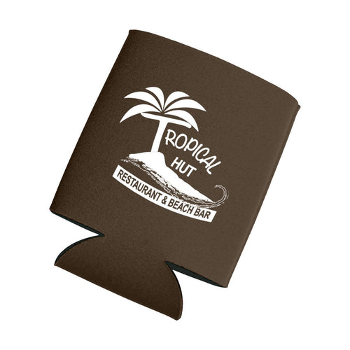Kan-Tastic Screen Printed Can Cooler Brown Multi Color
