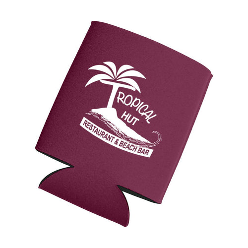 Kan-Tastic Screen Printed Can Cooler Burgundy Multi Color