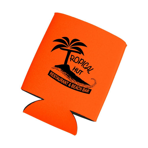 Kan-Tastic Screen Printed Can Cooler Orange Multi Color