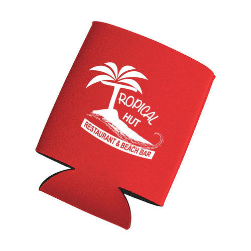 Kan-Tastic Screen Printed Can Cooler Red Multi Color