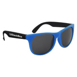 Kapowski Rubberized Sunglasses Blue Single Color