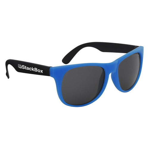 Kapowski Rubberized Sunglasses Blue Single Color