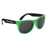 Kapowski Rubberized Sunglasses Green Single Color