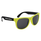Kapowski Rubberized Sunglasses Yellow Single Color