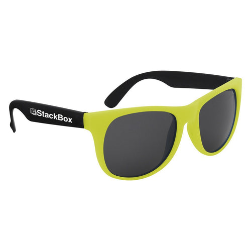 Kapowski Rubberized Sunglasses Yellow Single Color
