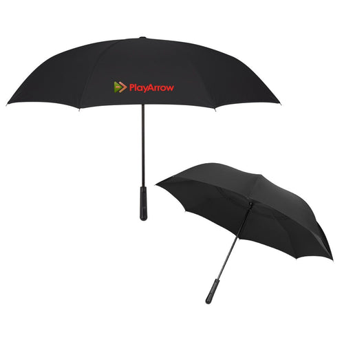 48" Arc Two-Tone Inversion Umbrella Black Multi Color