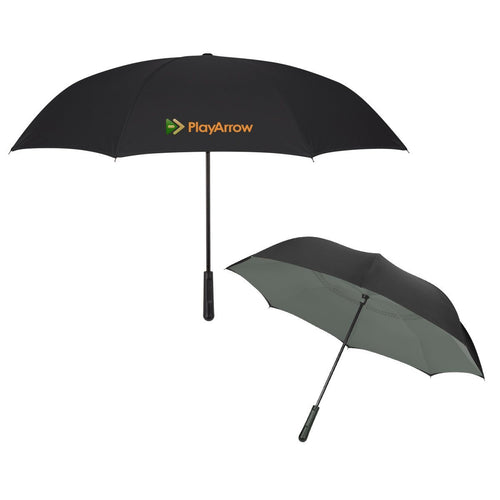 48" Arc Two-Tone Inversion Umbrella Gray Multi Color