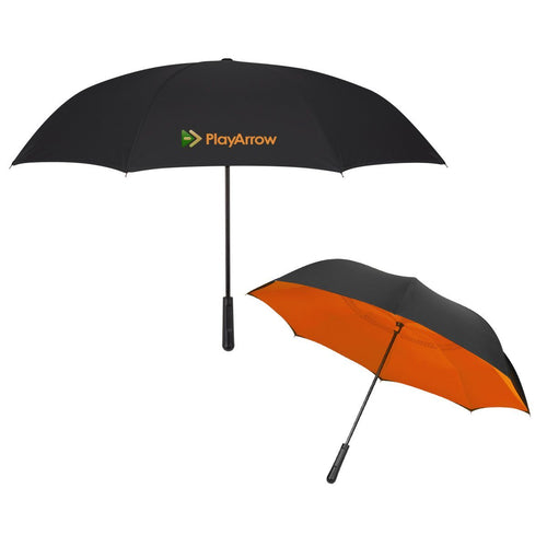 48" Arc Two-Tone Inversion Umbrella Orange Multi Color