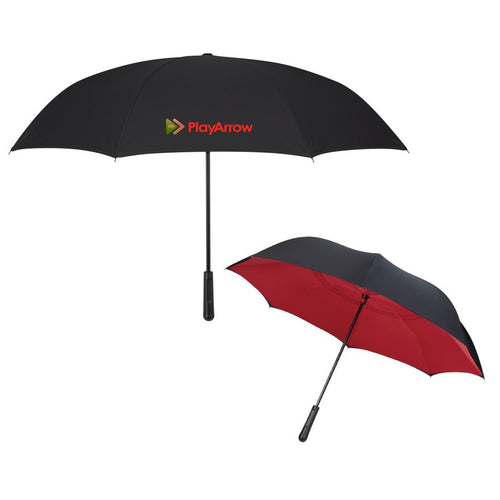 48" Arc Two-Tone Inversion Umbrella Red Multi Color