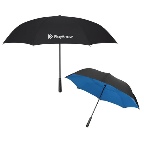 48" Arc Two-Tone Inversion Umbrella Royal Blue Multi Color