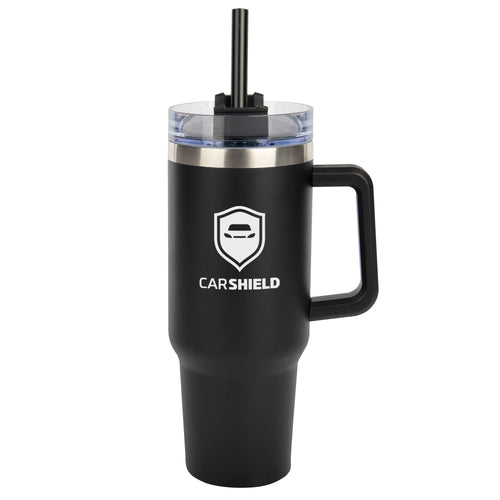 40 oz. Intrepid Stainless Steel Tumbler Coffee Mugs Hit Promo Black Single Color