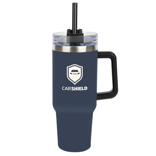 40 oz. Intrepid Stainless Steel Tumbler Coffee Mugs Hit Promo Navy Single Color