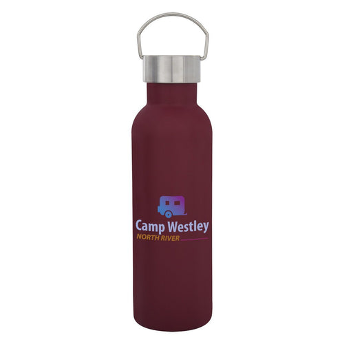 28 oz. Tipton Stainless Steel Bottle Matte Maroon Multi Color