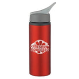 25 oz. Aluminum Bike Bottle Red Multi Color