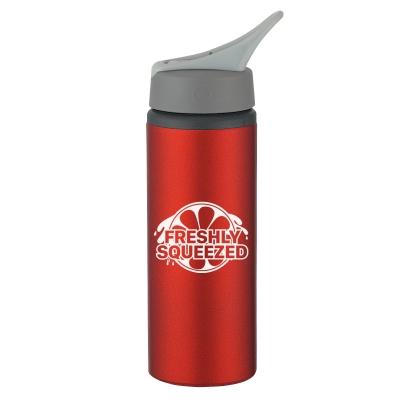 25 oz. Aluminum Bike Bottle Red Multi Color